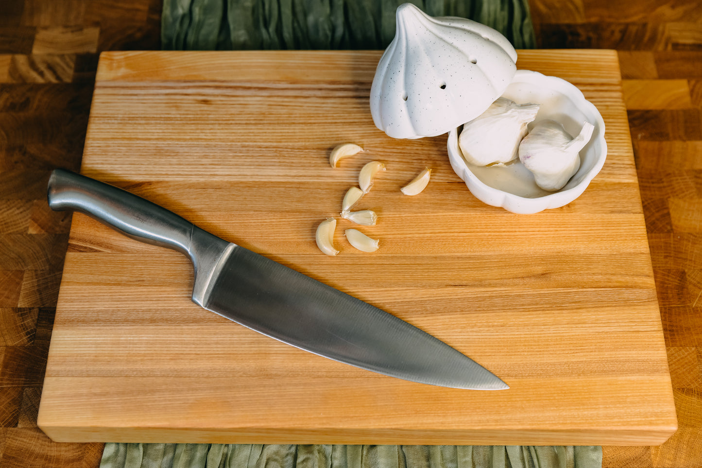 Edge Grain Ash Cutting Board