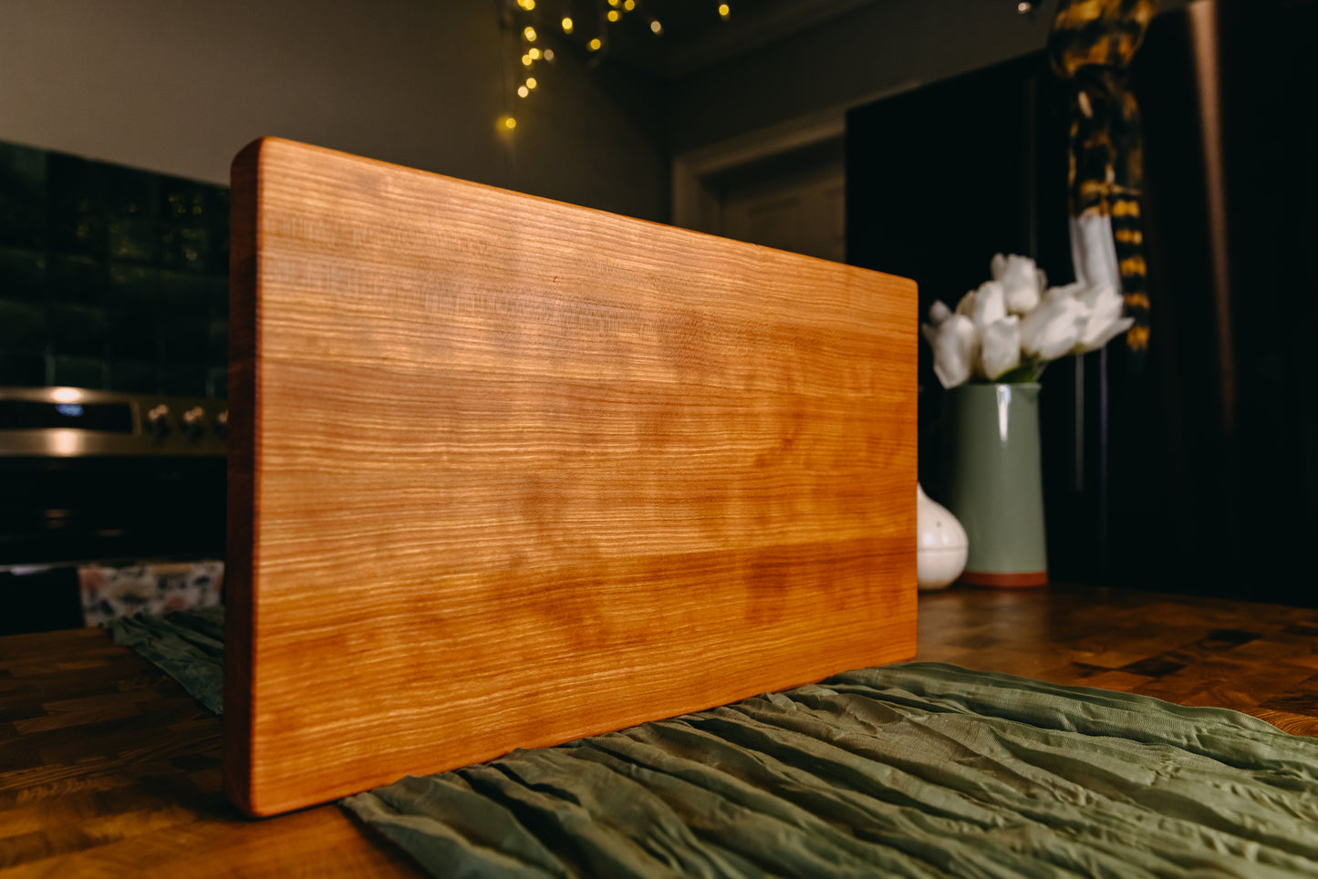 Edge Grain Sapele Cutting Board