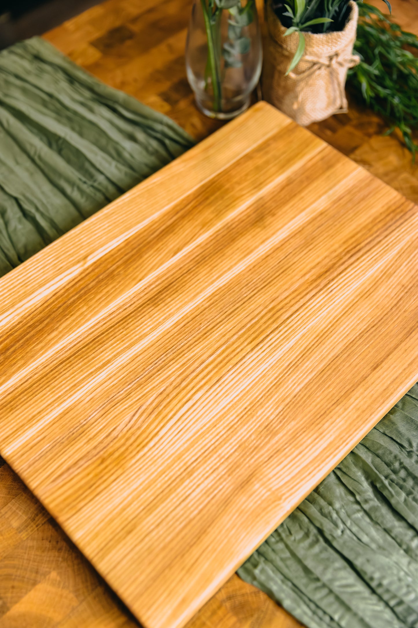 Edge Grain Ash Serving Board (One-Off 002)
