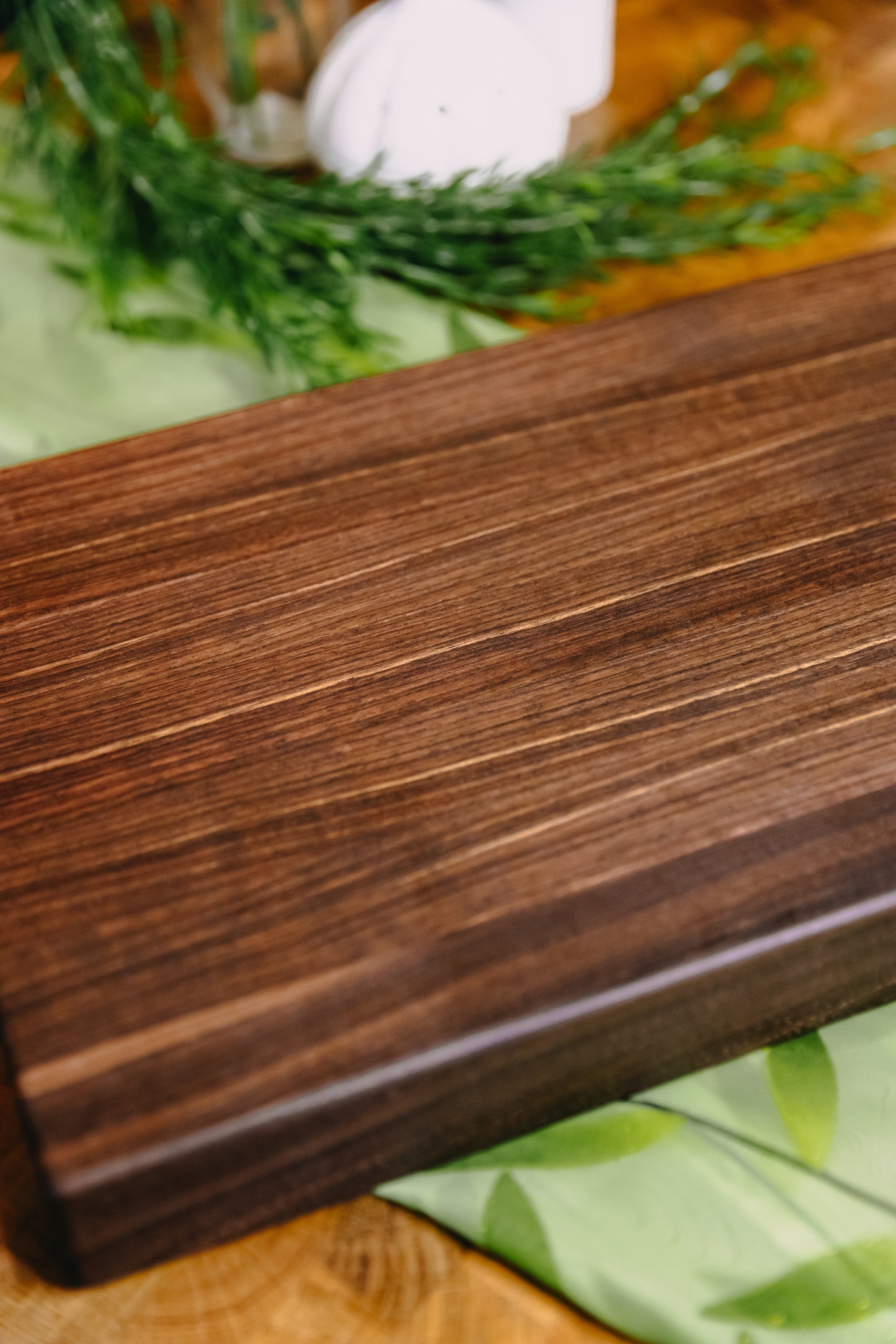 Edge Grain Black Walnut Serving Board (One-Off 001)