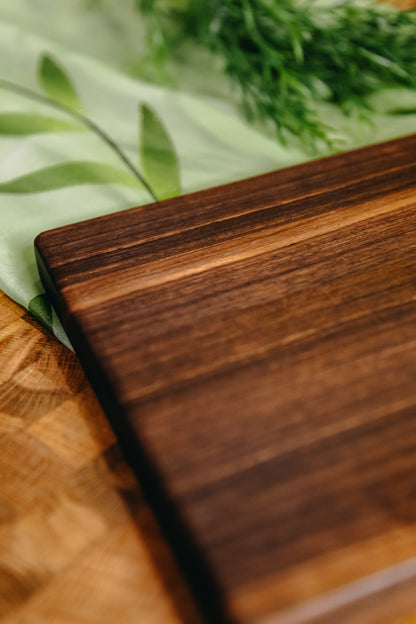 Edge Grain Black Walnut Serving Board (One-Off 001)