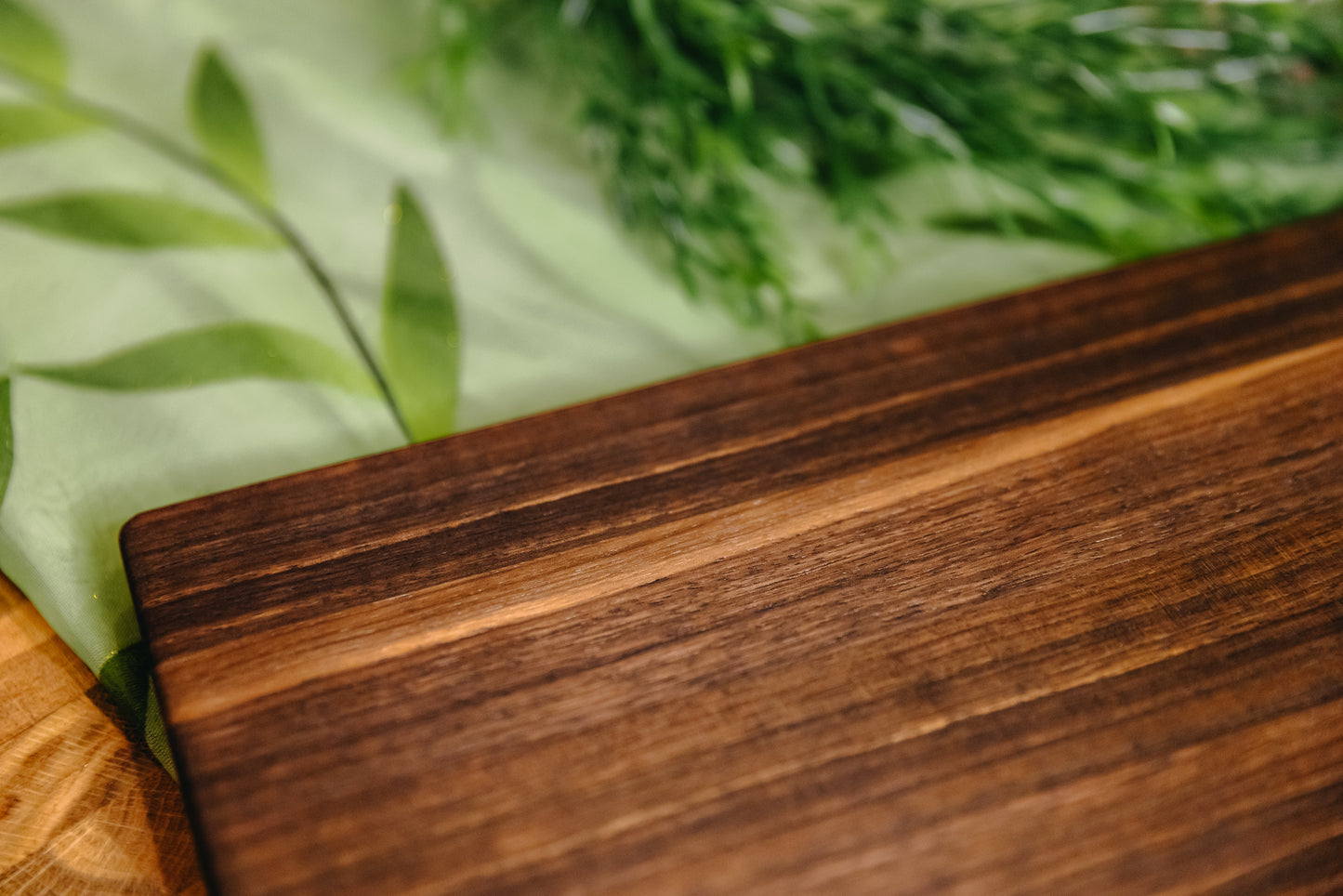Edge Grain Black Walnut Serving Board (One-Off 001)