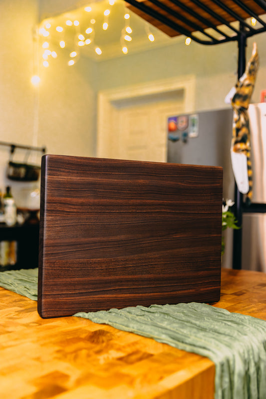 Edge Grain Black Walnut Cutting Board