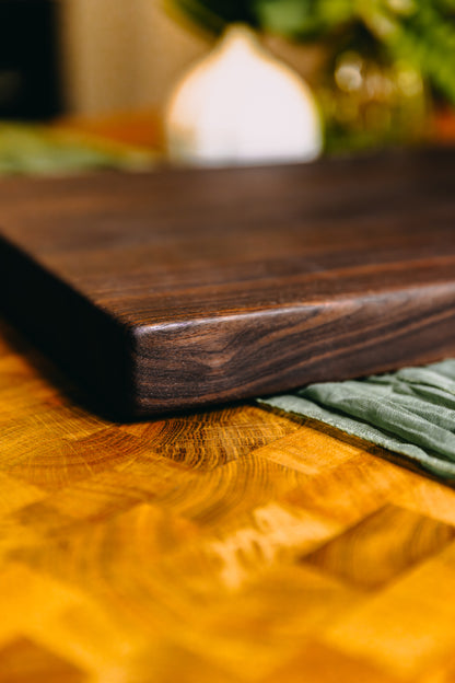 Edge Grain Black Walnut Cutting Board