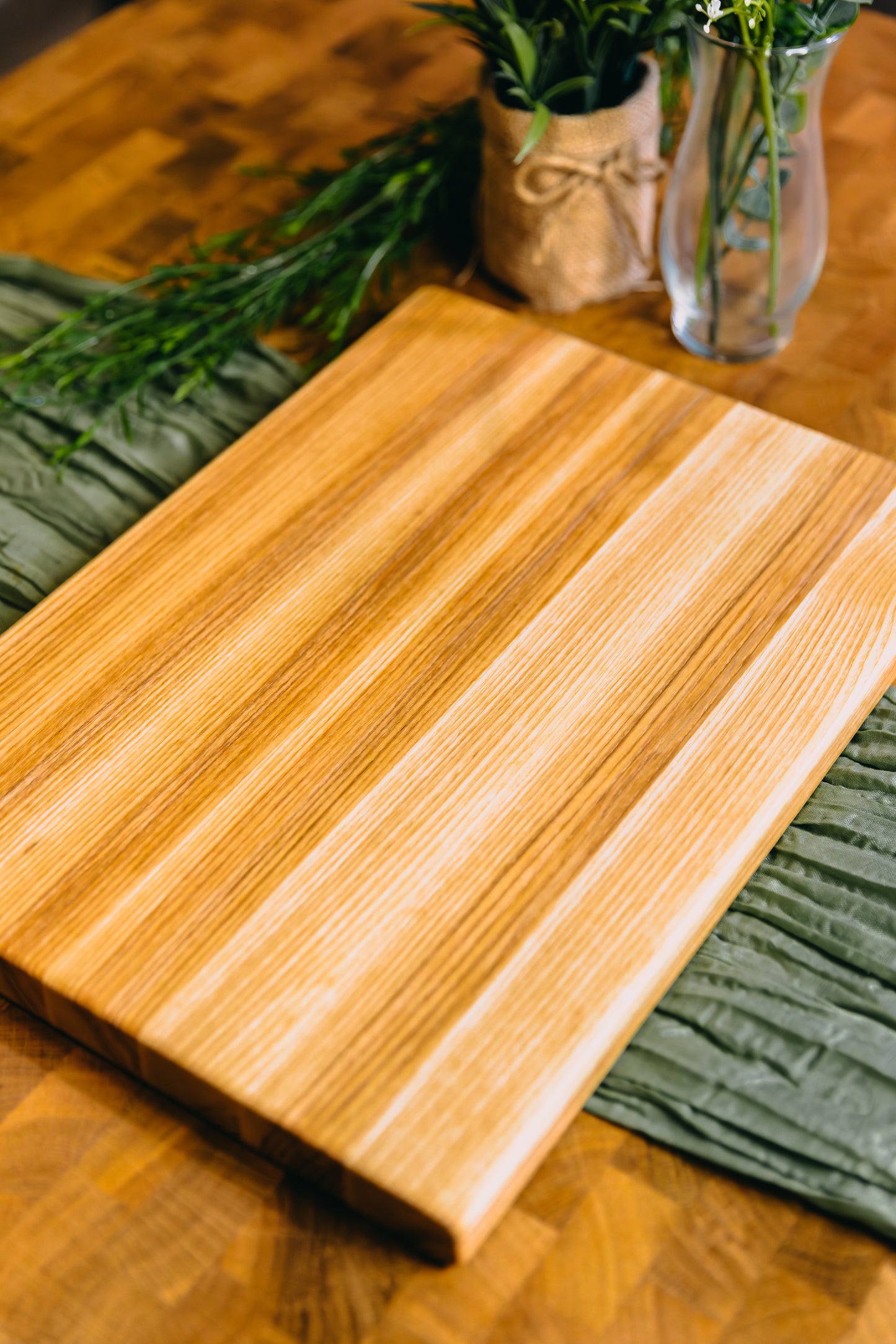Edge Grain Ash Serving Board