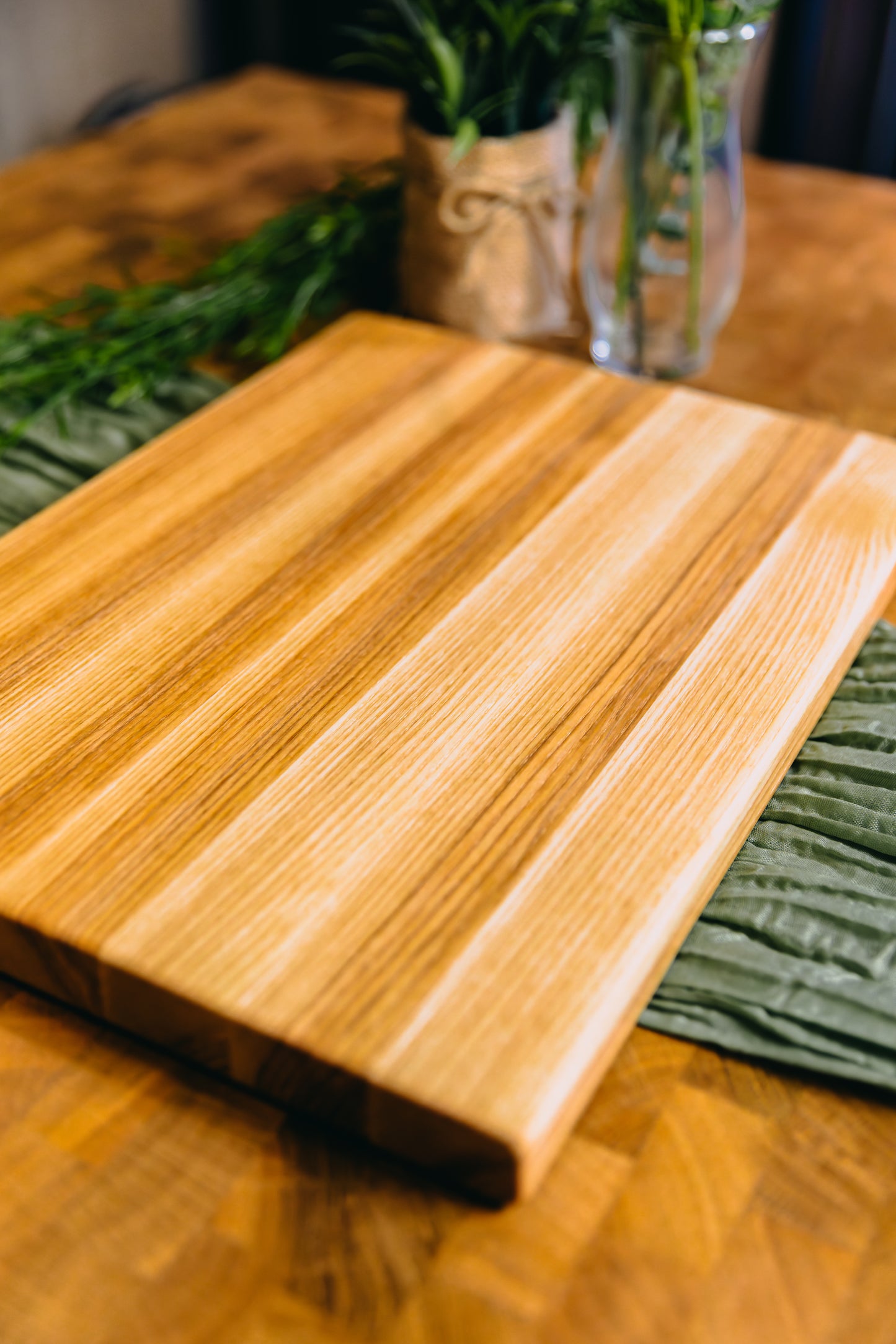 Edge Grain Ash Serving Board