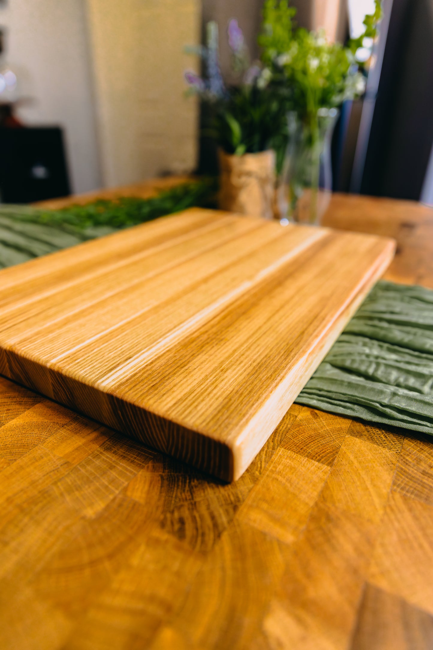 Edge Grain Ash Serving Board