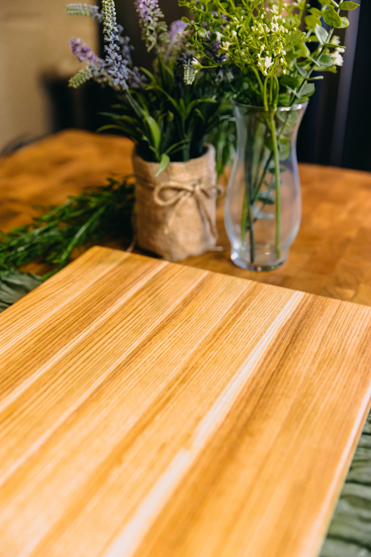Edge Grain Ash Serving Board (One-Off 001)