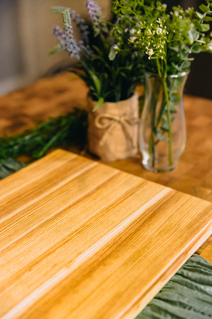 Edge Grain Ash Serving Board