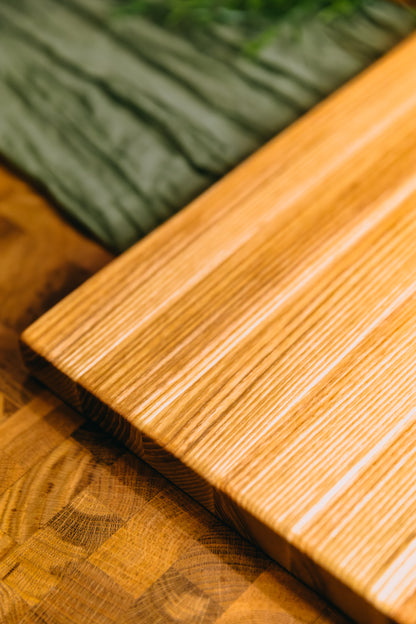 Edge Grain Ash Serving Board