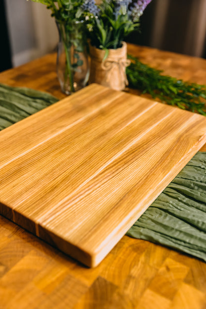 Edge Grain Ash Serving Board (One-Off 002)