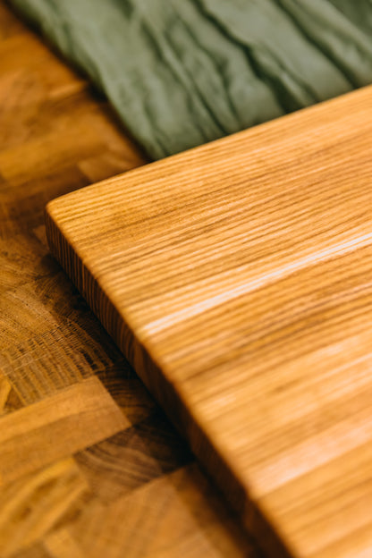 Edge Grain Ash Serving Board (One-Off 002)