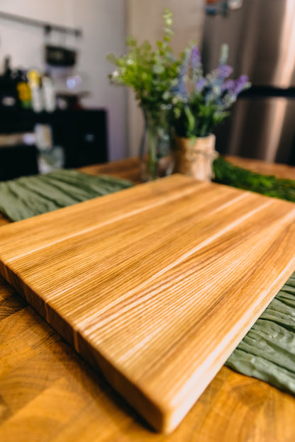 Edge Grain Ash Serving Board (One-Off 002)