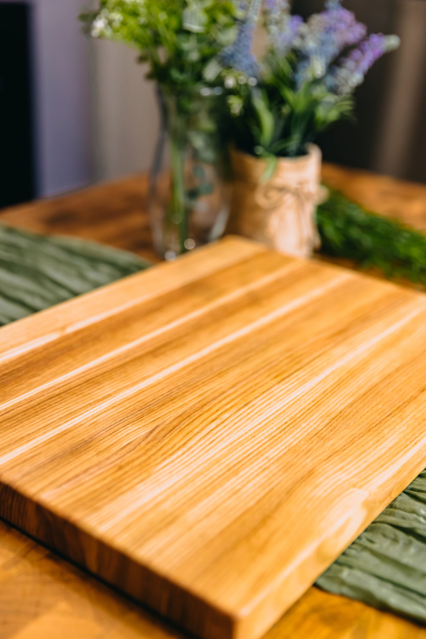 Edge Grain Ash Serving Board (One-Off 002)