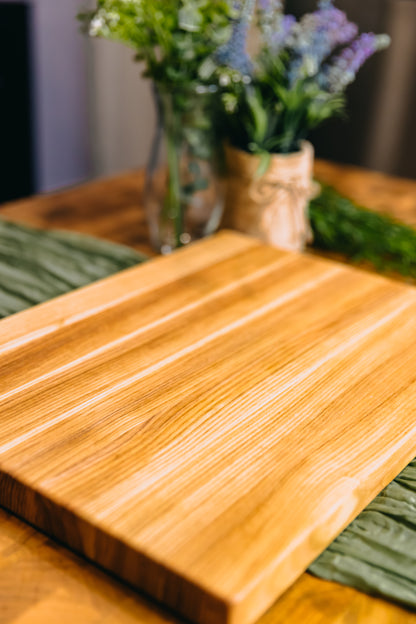 Edge Grain Ash Serving Board (One-Off 002)