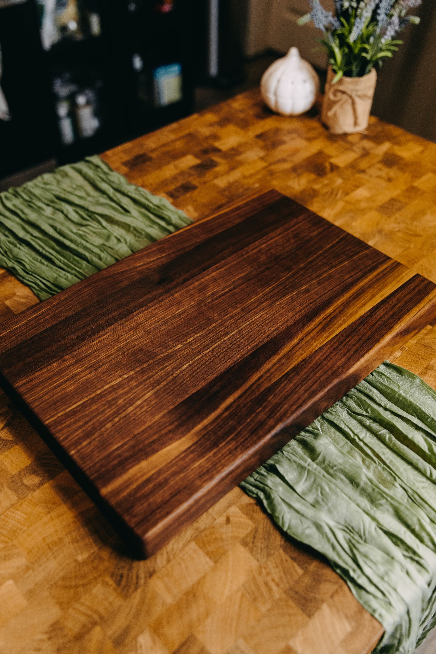 Edge Grain Black Walnut Cutting Board
