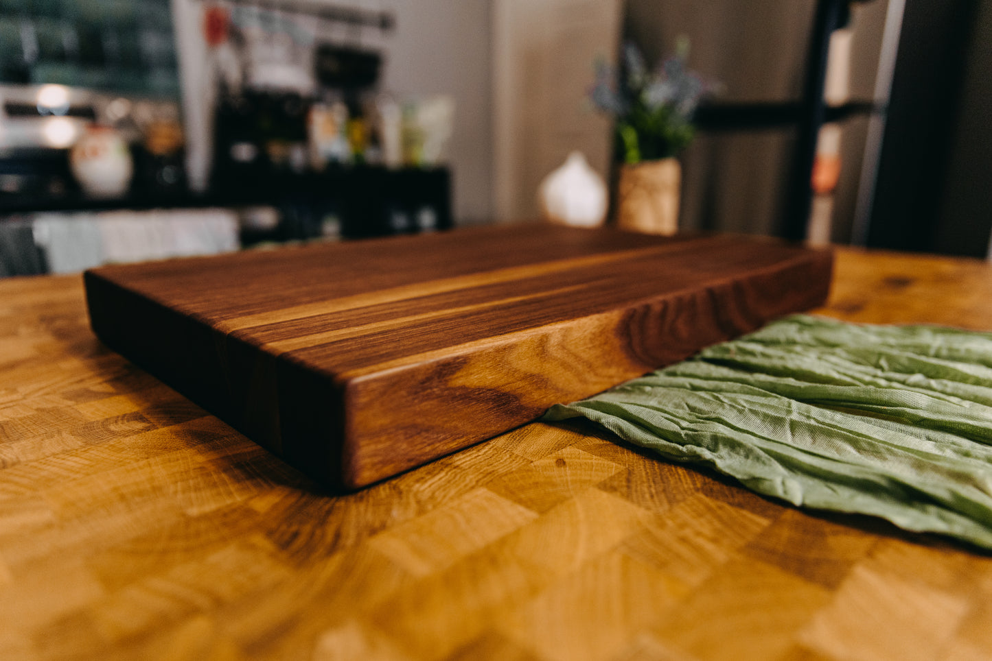Edge Grain Black Walnut Cutting Board
