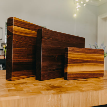 Edge Grain Black Walnut Cutting Board