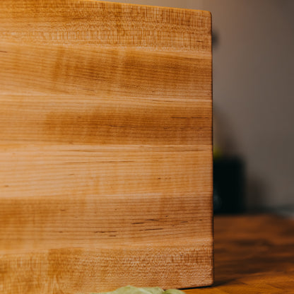 Edge Grain Hard Maple Cutting Board - One-Off 001 - "Curly"