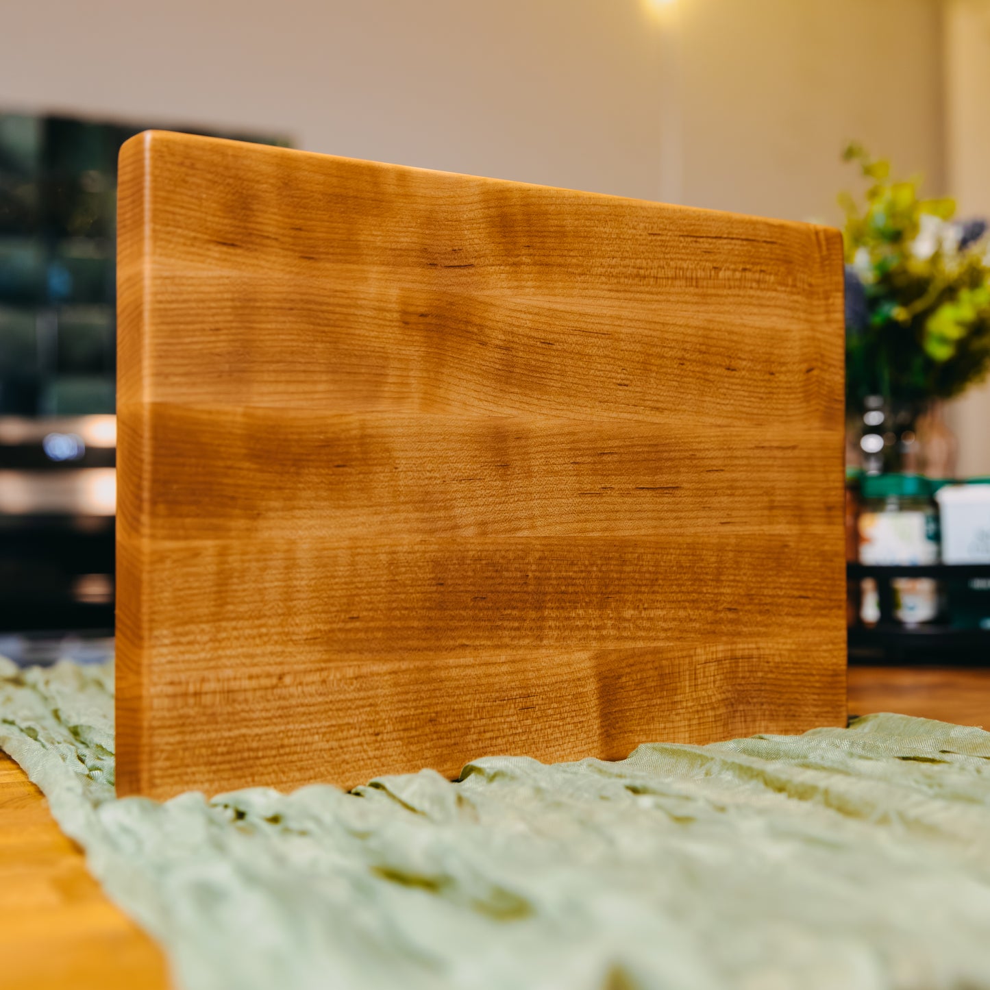 Edge Grain Hard Maple Serving Board (One-Off 004) - "Curly"