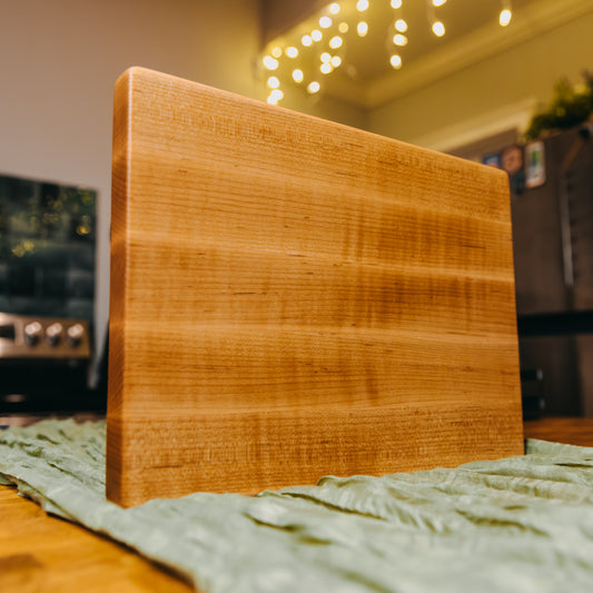 Edge Grain Hard Maple Serving Board (One-Off 006) - "Curly"