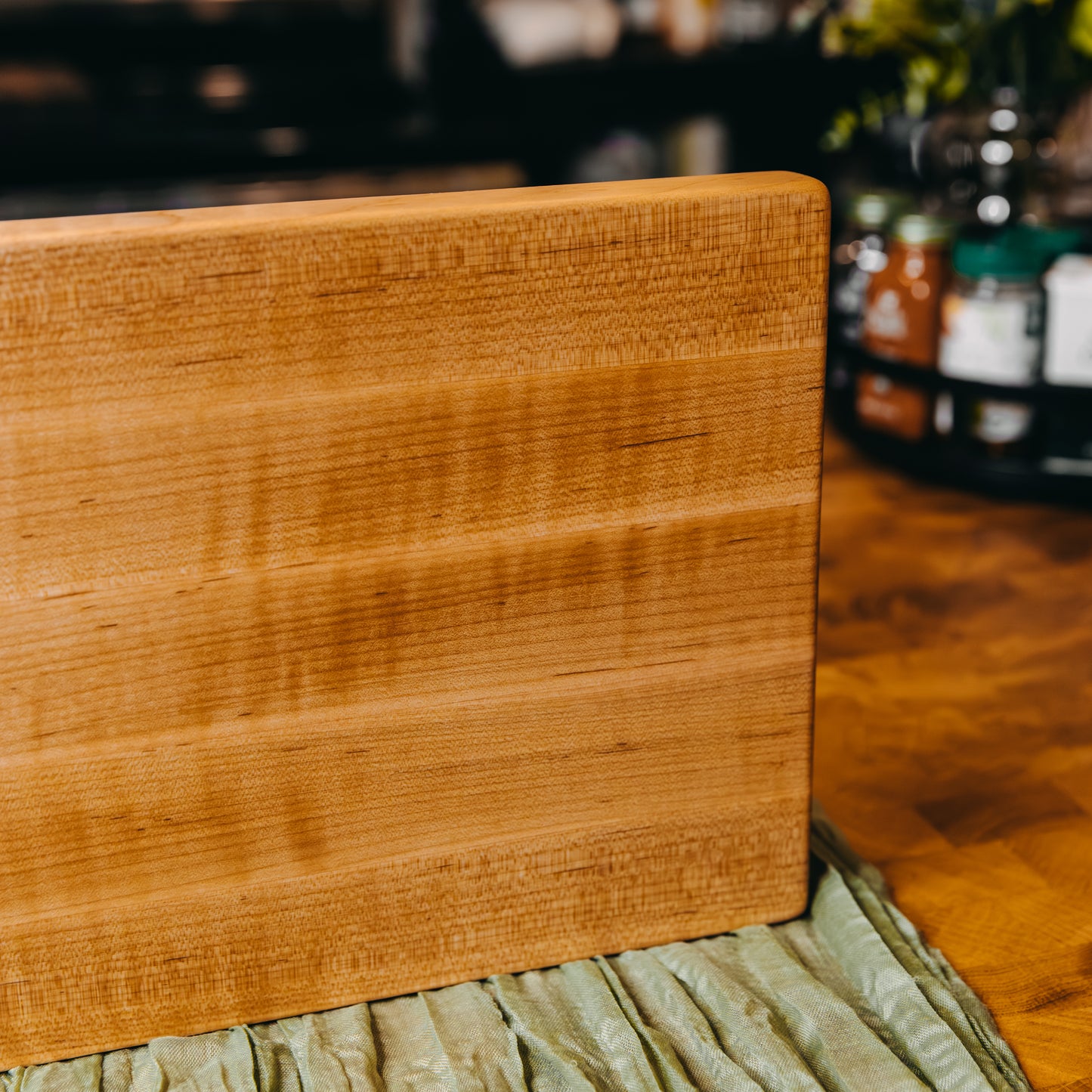 Edge Grain Hard Maple Serving Board (One-Off 006) - "Curly"