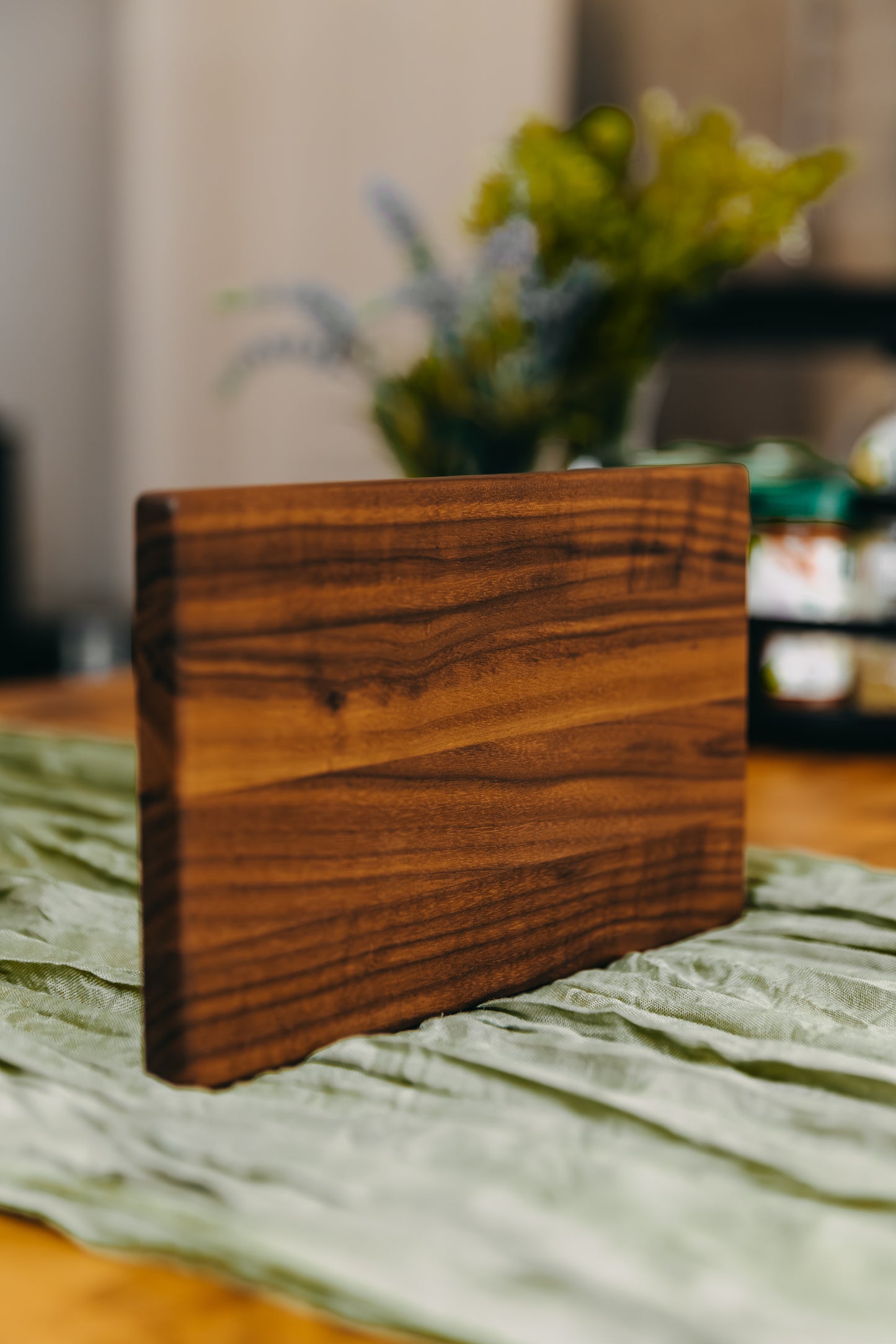 Edge Grain Black Walnut Spice Board - A Forest Goblin Original