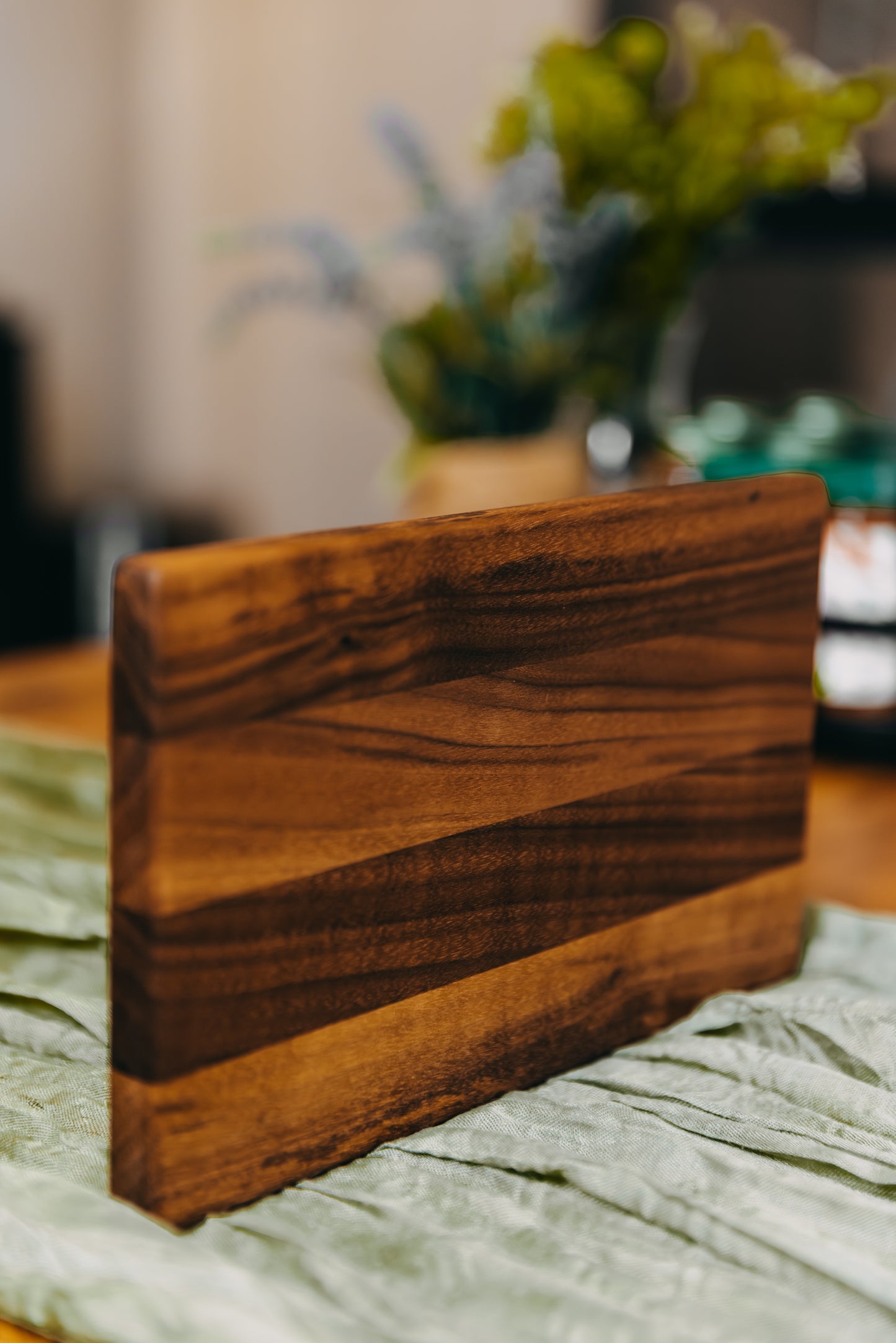 Edge Grain Black Walnut Spice Board - A Forest Goblin Original