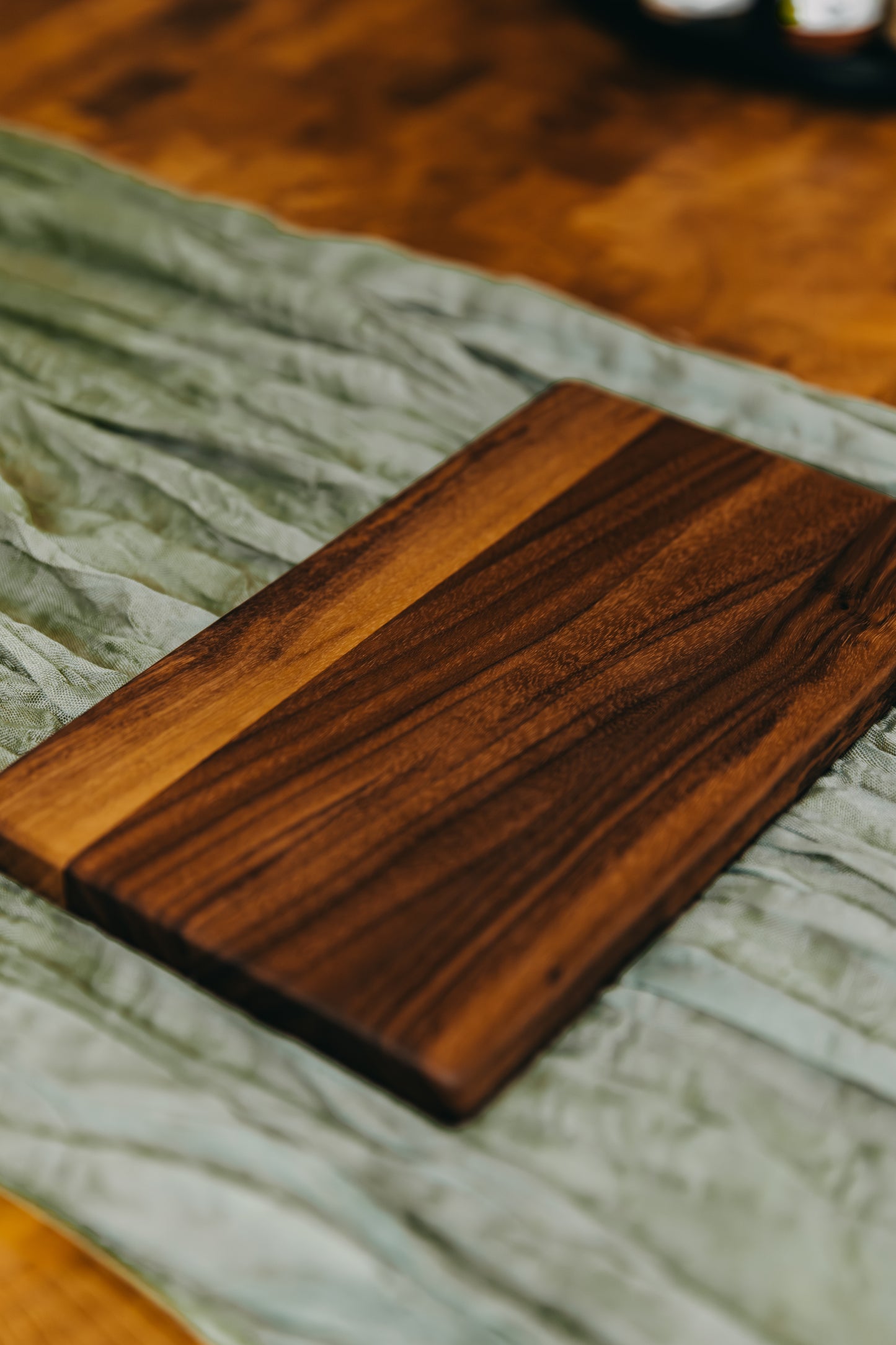 Edge Grain Black Walnut Spice Board - A Forest Goblin Original