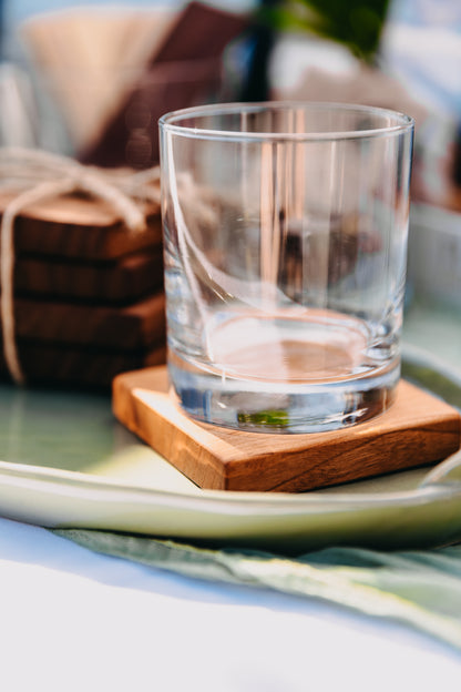 Edge Grain Cherry Coaster