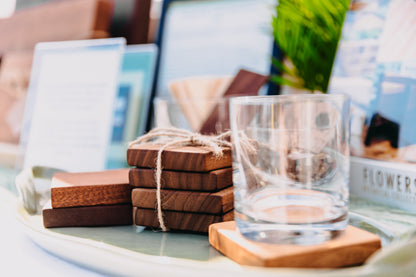 Edge Grain Black Walnut Coaster
