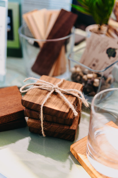 Edge Grain Black Walnut Coaster