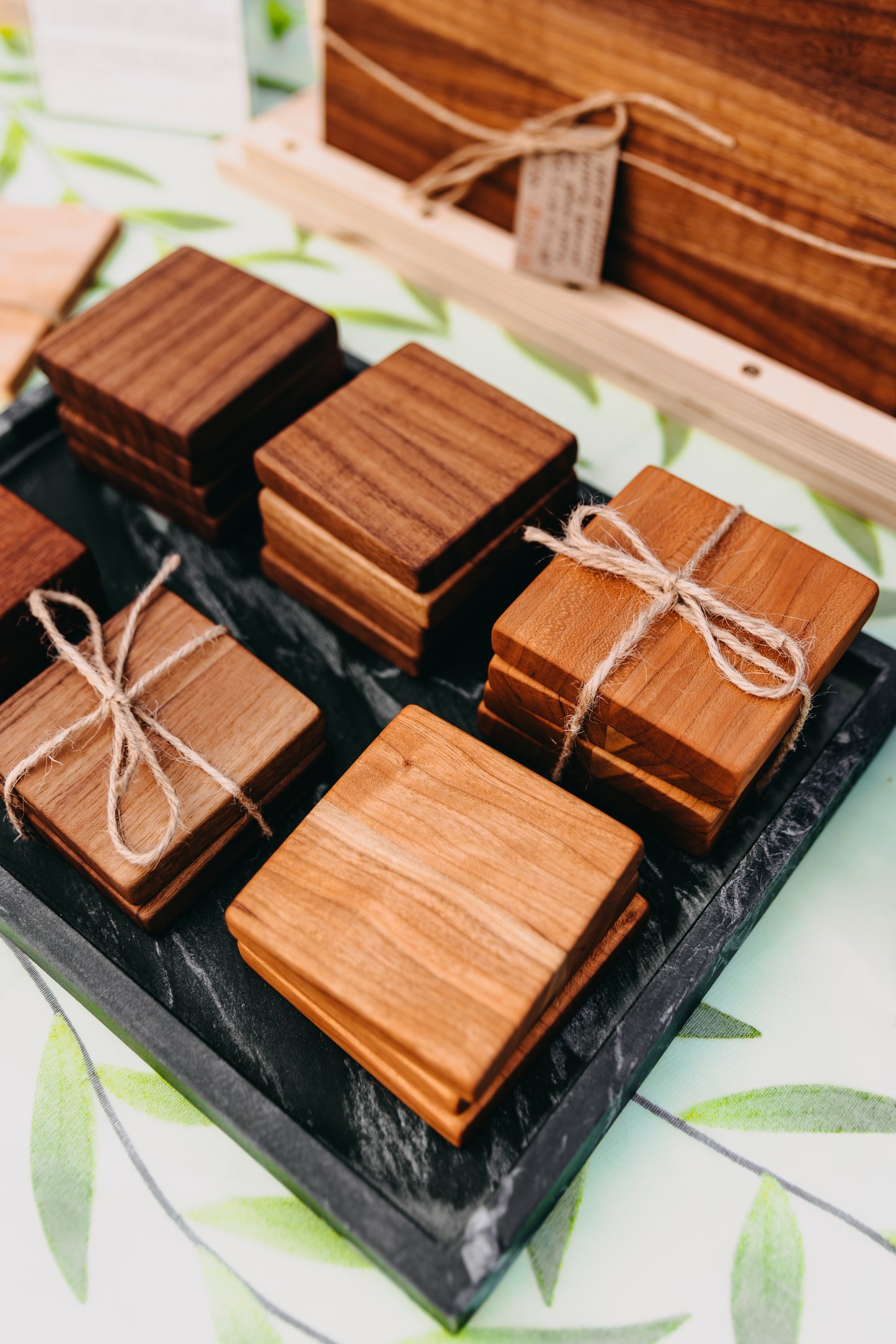 Edge Grain Black Walnut Coaster