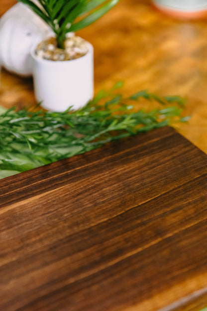 Edge Grain Black Walnut Serving Board (One-Off 001)