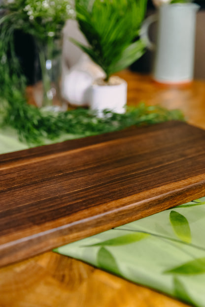 Edge Grain Black Walnut Serving Board (One-Off 001)