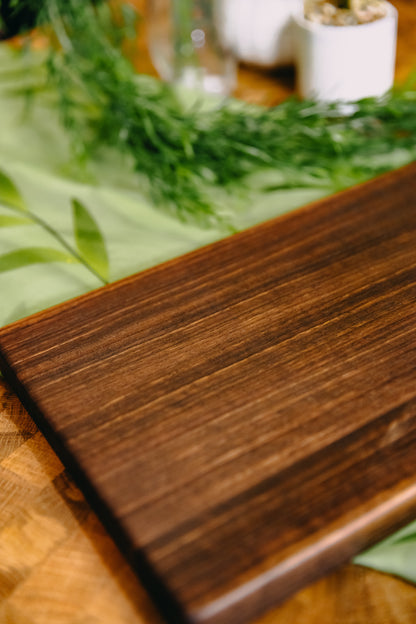 Edge Grain Black Walnut Serving Board (One-Off 001)