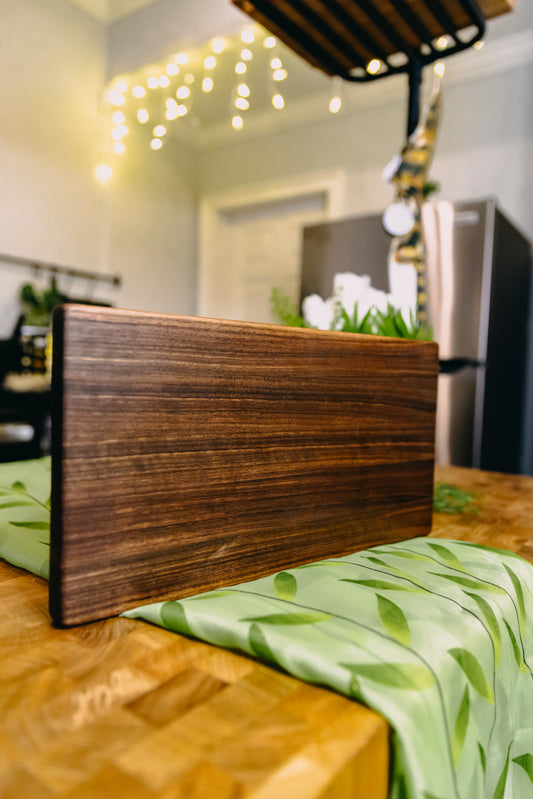Edge Grain Black Walnut Serving Board