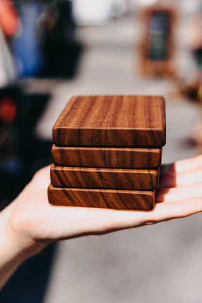 Edge Grain Black Walnut Coaster