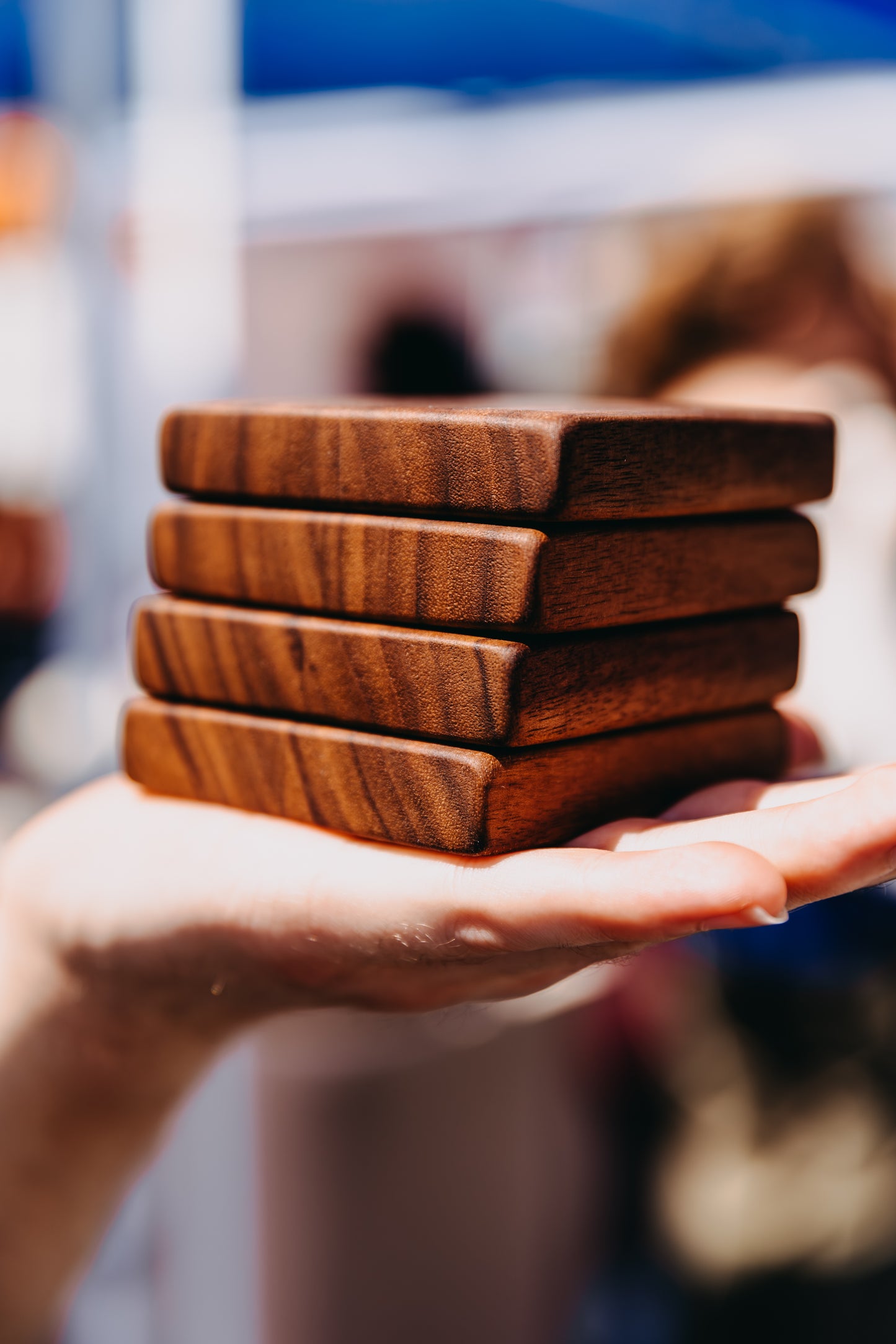 Edge Grain Black Walnut Coaster