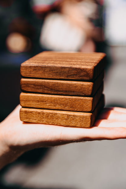 Edge Grain Black Walnut Coaster